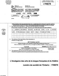 Lettres patentes de l'Amalgame